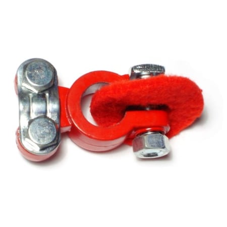 Midwest Fastener Top Post Red Coated Lead Battery Terminals 4PK 69402